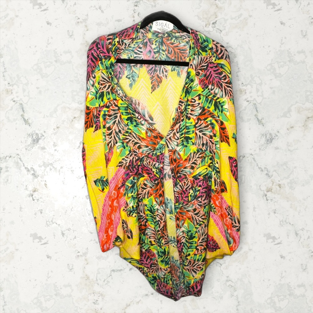 Anthropologie Sigal Falling Leaves Cocoon Kimono - Picture 5 of 11